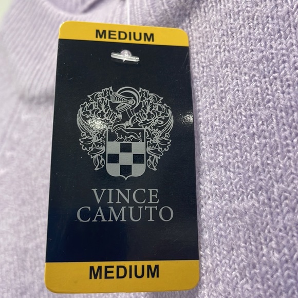 NWT Vince Camuto Mock Neck Sweater Azalea Purple - Picture 4 of 4
